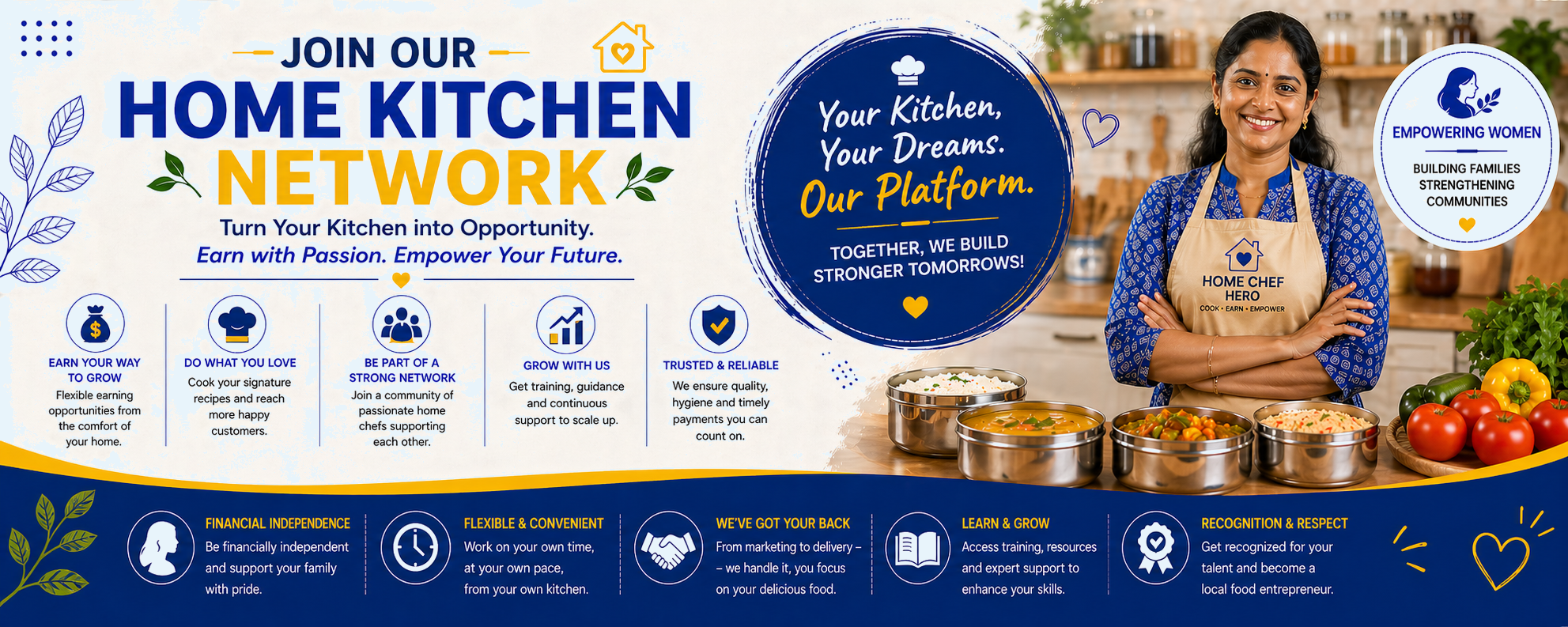Join Our Home Kitchen Network — Turn Your Kitchen into Opportunity. Earn with Passion. Empower Your Future.